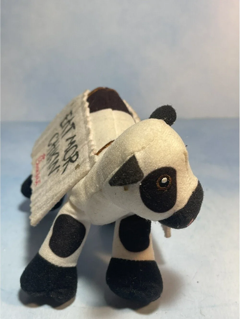 Chick-Fil-A Eat Mor Chikin Plush Eat More Chicken Cow Toy Kids Black White 2017